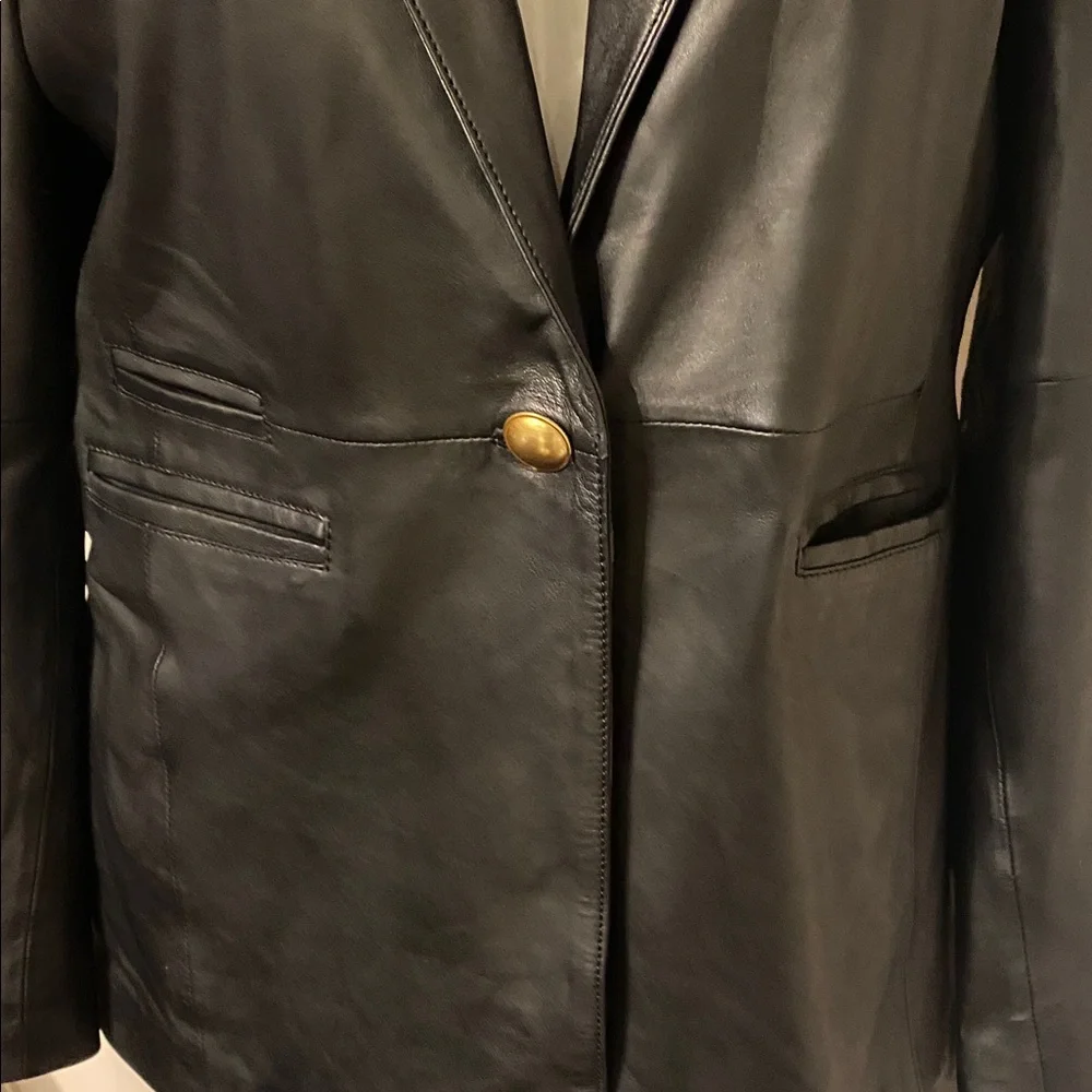 Bod & Christensen Black Leather Women's Jacket - Picture 4 of 14